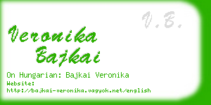 veronika bajkai business card